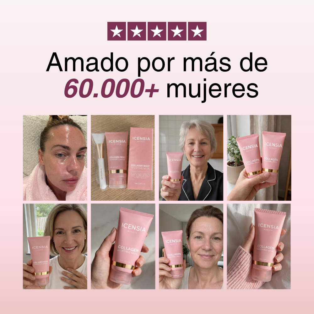 Mascarilla de biocolágeno con brocha de aplicación