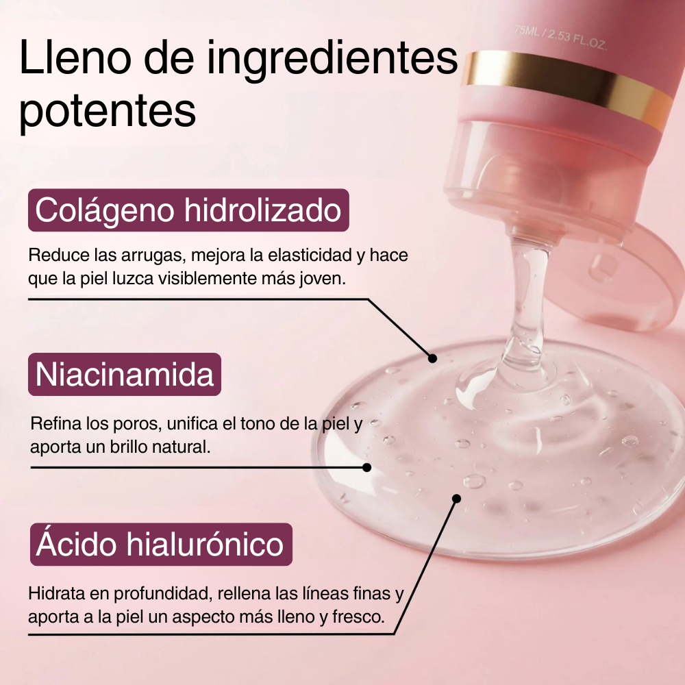 Mascarilla de biocolágeno con brocha de aplicación