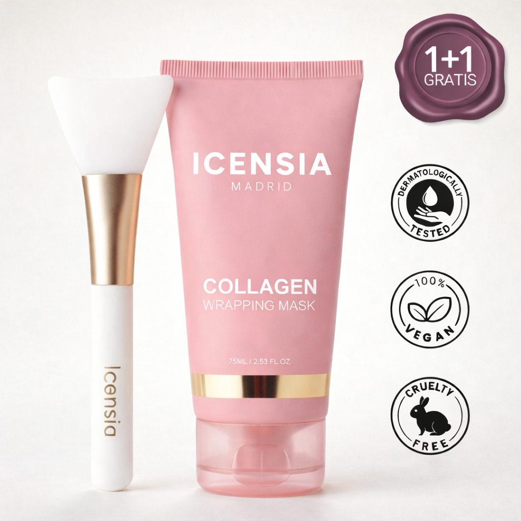 Mascarilla de biocolágeno con brocha de aplicación