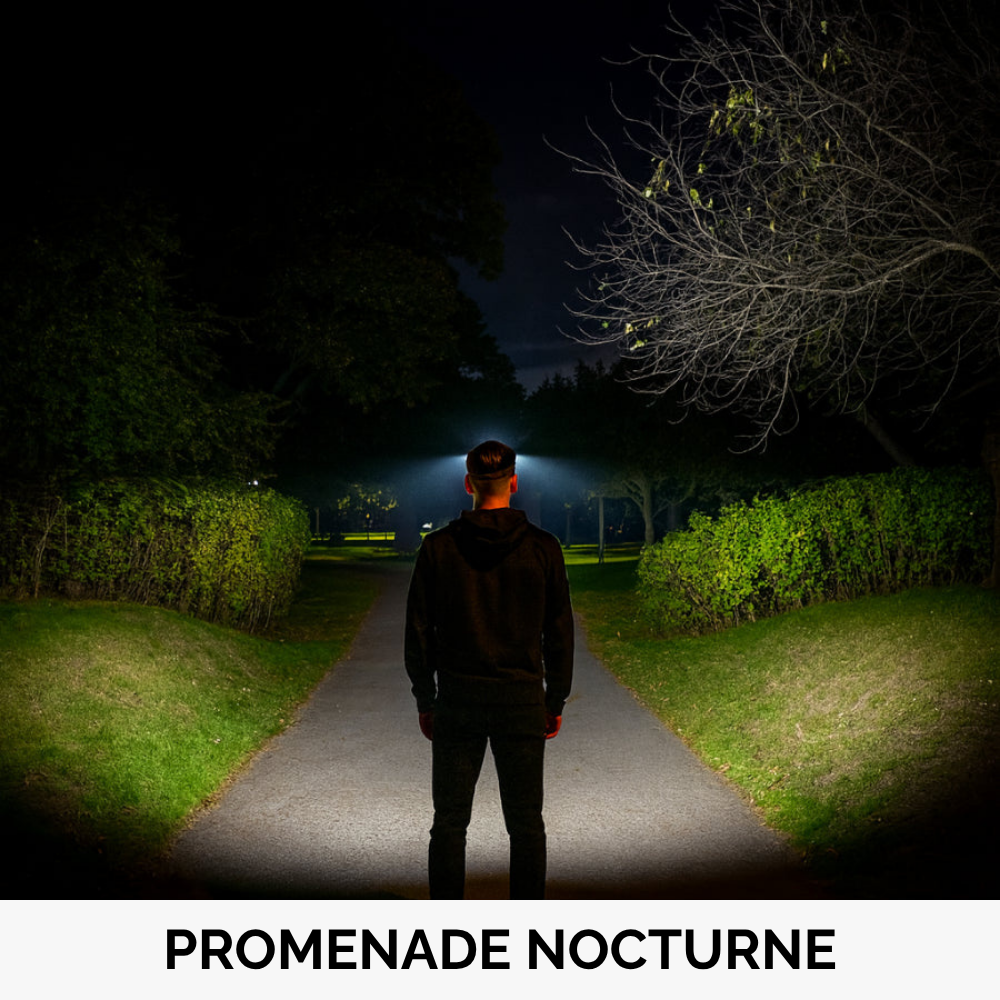 Lampe frontale 230° haute performance