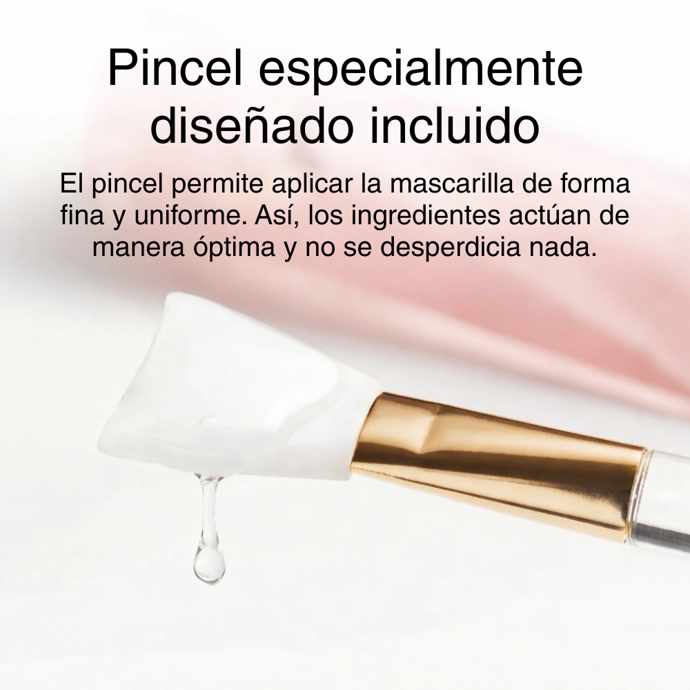 Mascarilla de biocolágeno con brocha de aplicación